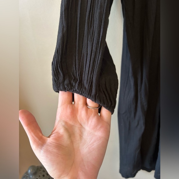 Ralph Lauren Black Button-Up Tunic 100% Cotton size Small - Picture 7 of 8